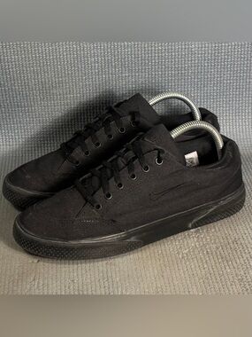 Nike GTS 97 Canvas Skate Shoes Classic Triple Black DA1446-003 Men's Size 7.5